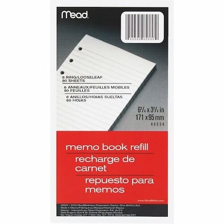 Mead BOOK, MEMRF, 6X4, 6HK, 80CT MEA46534